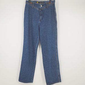 Vintage Rockies High Rise Slim Fit Straight Leg Jeans 100% Cotton Size 30